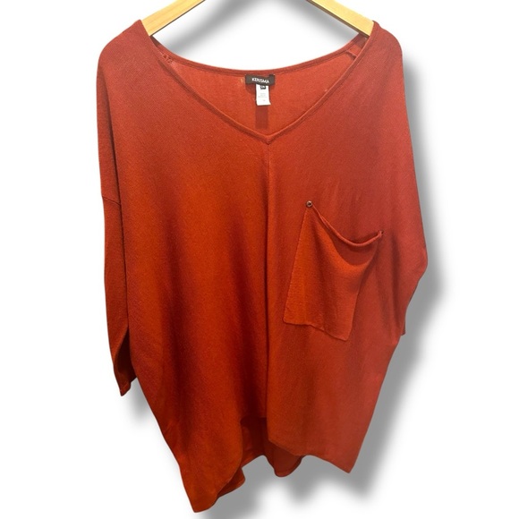 Kerisma Tops - Kerisma Rust V-Neck Blouse S/M